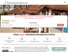 Tablet Screenshot of cyprustaxireservations.com